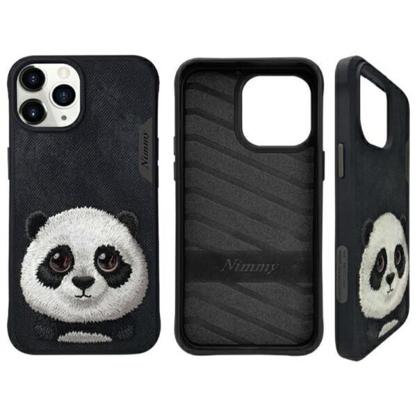 NIMMY case BIG EYED PET 2.0 Panda for IPHONE 15 Pro Max black