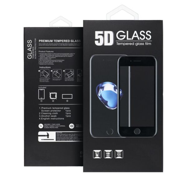 5D Full Glue Tempered Glass - for Samsung Galaxy A17 black