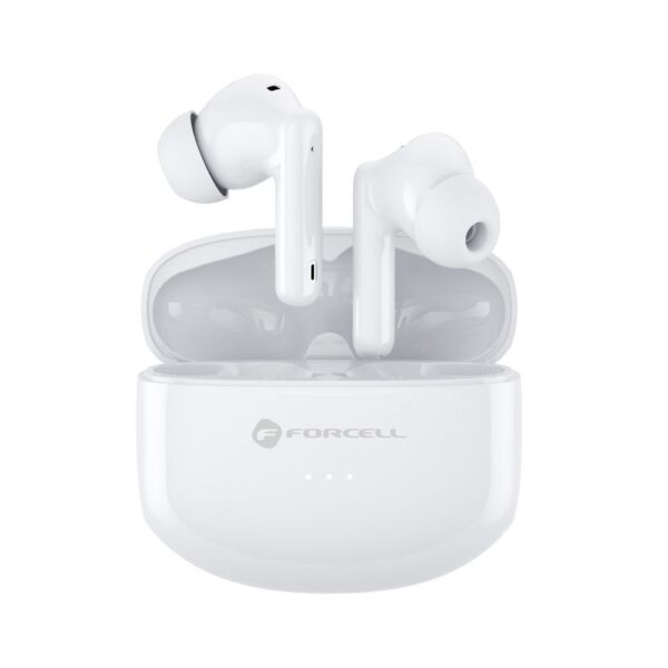 1c75600cf1529f2fe2af290342c2babe FORCELL F-AUDIO Clear Sound wireless earphones bluetooth TWS white