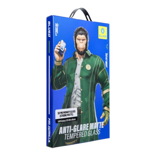 1f725563370ca8e3d0bb9c70ea8a69a0 5D Mr. Monkey Glass - Samsung Galaxy S25 Ultra black (AG Matte Glass)