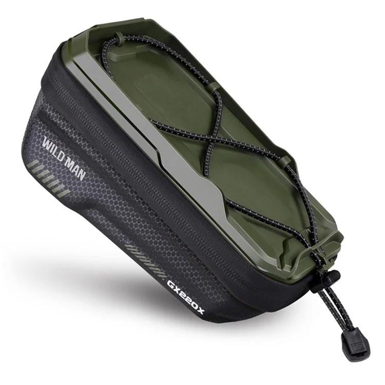 WILDMAN traveling bag for bike frame with zipper 1L ( 4"- 7") GX220X green