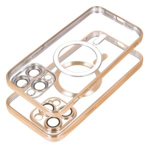 ELECTRO MAG COVER case compatible with MagSafe for IPHONE 17 Pro Max gold