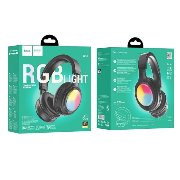 HOCO wireless headphones bluetooth W48 black