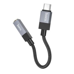 Adapter AUX USB C (male) to Jack 3,5 mm (female) Hoco UPA32C black