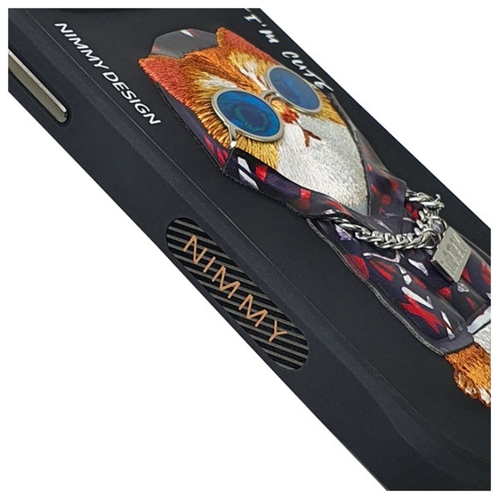 221131c348d56efc5bfd7e10a3eba65d NIMMY case GLASSES COOL CAT for IPHONE 15 Pro Max black