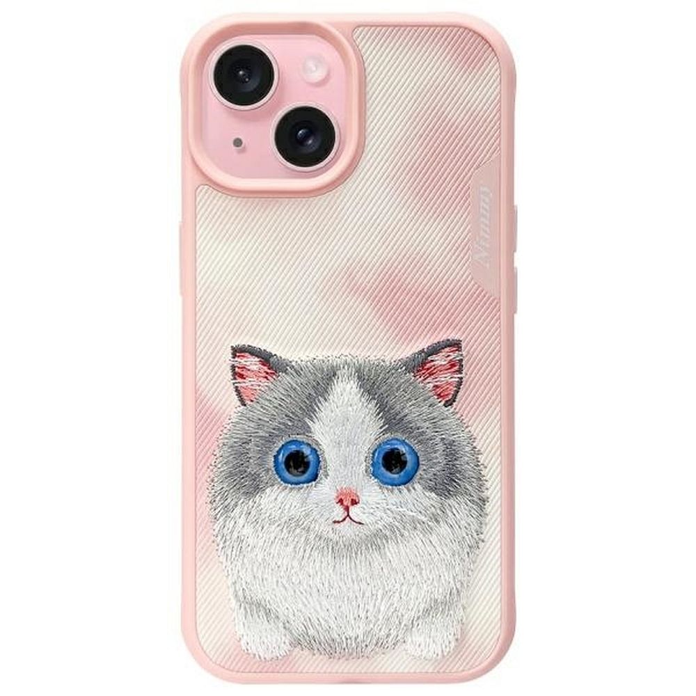 NIMMY case BIG EYED PET 2.0 Cat for IPHONE 15 pink