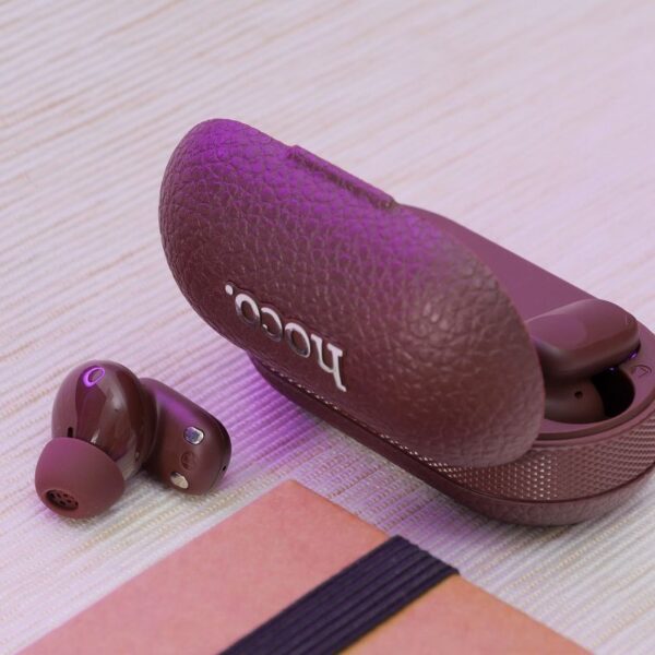 22c7b61f391c0bd41e481749cd6a89a8 HOCO wireless earphone bluetooth TWS EQ19 brown