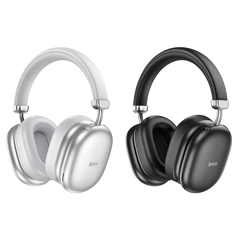 25702e861c693bd14b15a8bbcc8d372a HOCO wireless headphones bluetooth ANC W35 Max white