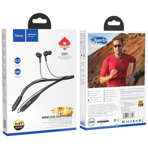 HOCO wireless bluetooth earphones ES51 black