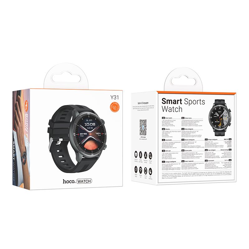 Smartwatch Hoco 1,46" TFT IP67 with call function Y31 black