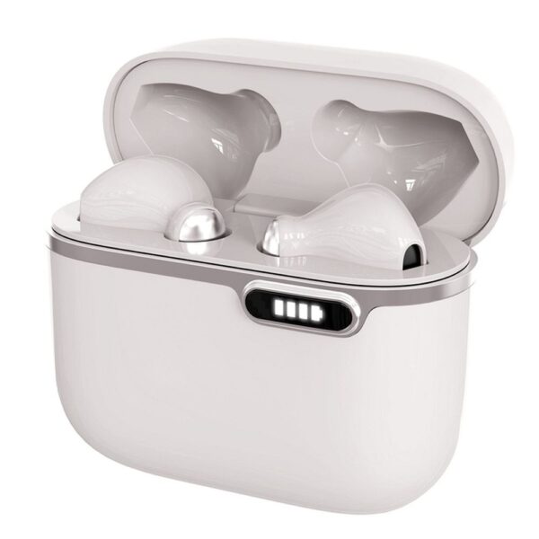 2998e398ca868b5efb49fad63f7c95f9 ART wireless earphones bluetooth TWS + docking station Type C AP-TW-B4W white