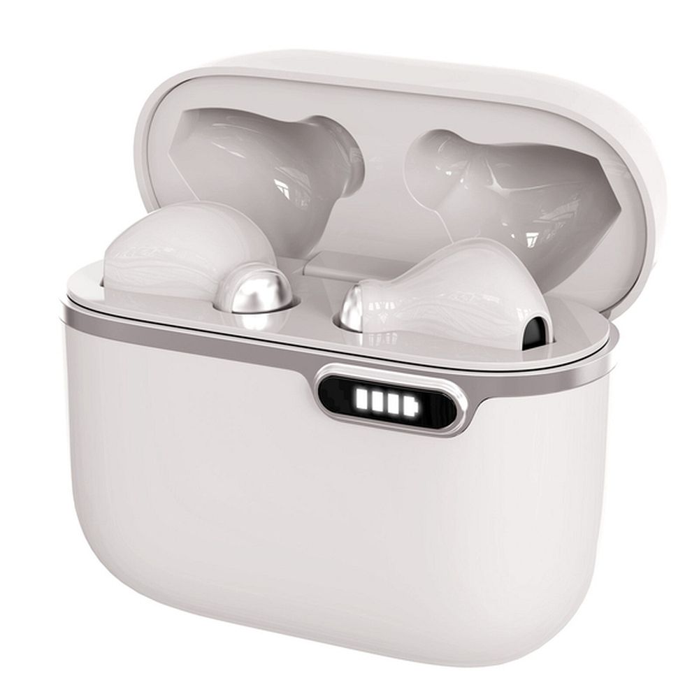 2998e398ca868b5efb49fad63f7c95f9 ART wireless earphones bluetooth TWS + docking station Type C AP-TW-B4W white