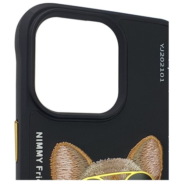 NIMMY case GLASSES COOL DOG for IPHONE 15 Pro Max black