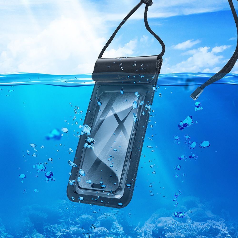 Waterproof case for mobile phone Hoco IP68 240 x 120 x 15 mm HX53 black