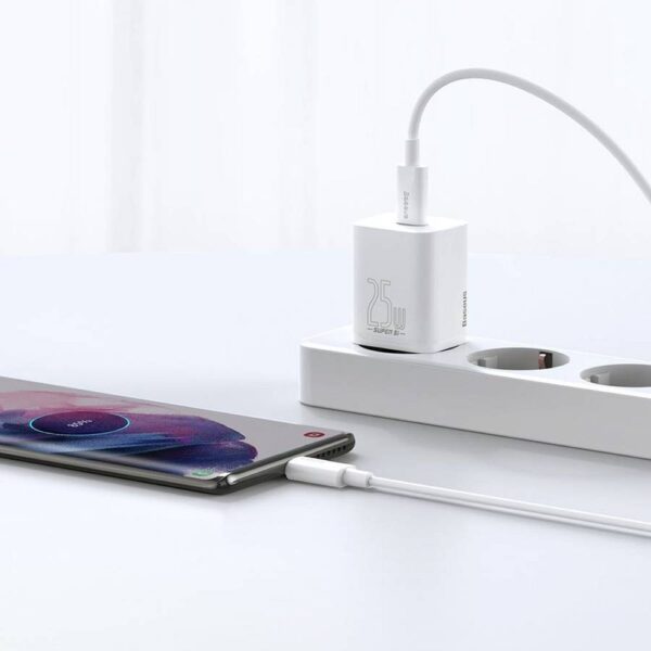 BASEUS charger Type C PD QC3.0 3A 25W CCSP020102/CCCJG25CE white