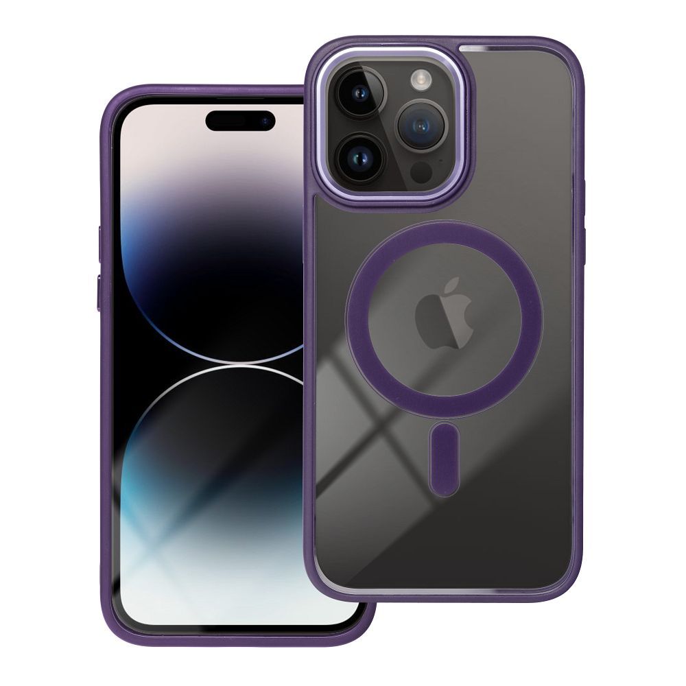 COLOR EDGE MAG COVER case compatible with MagSafe for SAMSUNG A07 deep purple