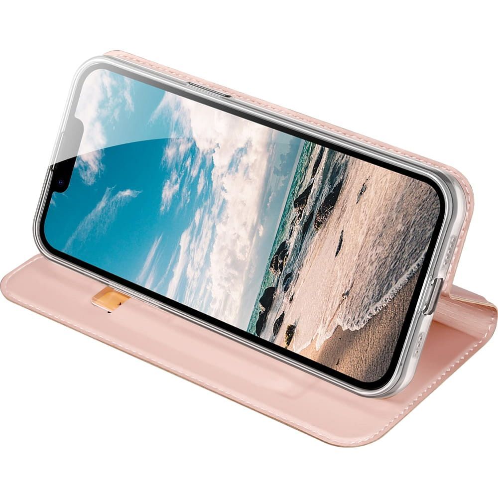 DUX DUCIS wallet case SKIN PRO for IPHONE 16e rose