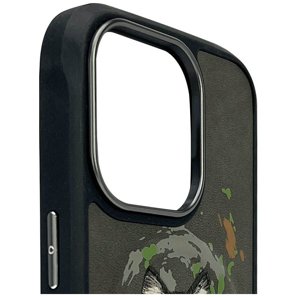 315aac2007f4a88fcd905c9f339a6dd8 NIMMY case WOLF compatible with MagSafe for IPHONE 16 Pro Max dark gray