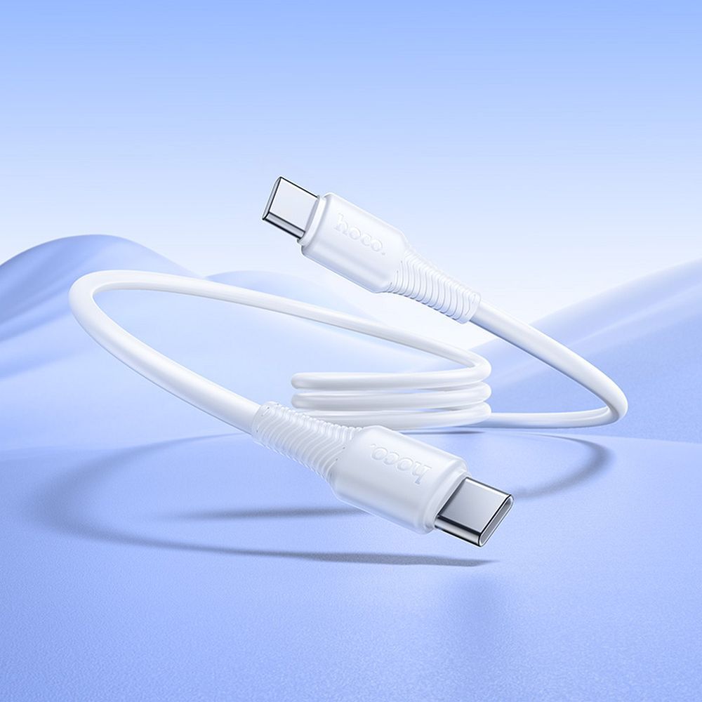 Cable USB C to USB C Hoco 3A 60W 1 m X120 white