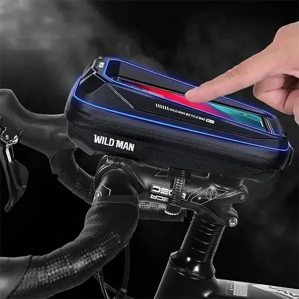WILDMAN traveling bag for bike frame with zipper 0,6L (4 "- 7") MS33 black