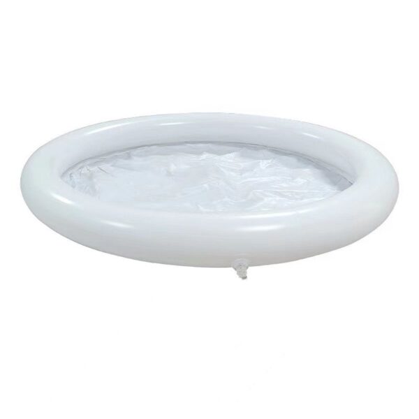 Foldable portable inflatable bathtub 75 x 75 cm black