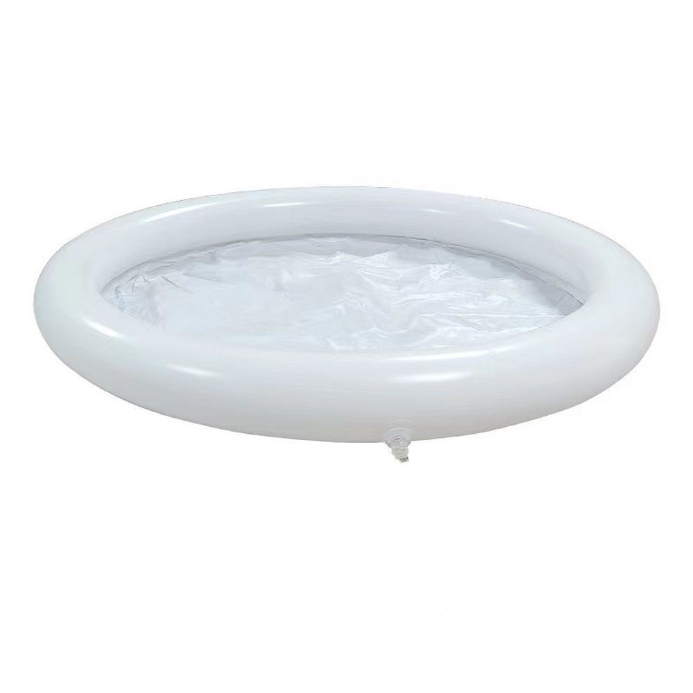 Foldable portable inflatable bathtub 75 x 75 cm black