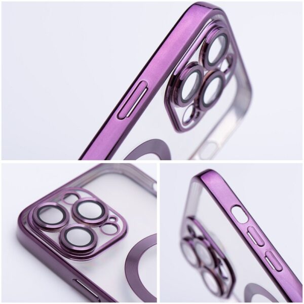 ELECTRO MAG COVER case compatible with MagSafe for IPHONE 17 Pro Max deep purple