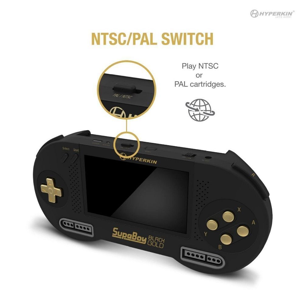 HYPERKIN portable console game SUPABOY M08889-BKC black gold