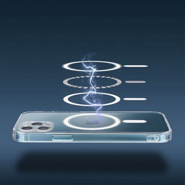 CLEAR MAG COVER (MID) case compatible with MagSafe for IPHONE 16e (SE 4 2025) transparent