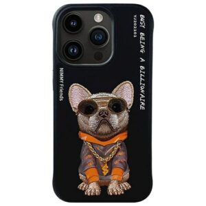 NIMMY case GLASSES COOL DOG for IPHONE 15 Pro black