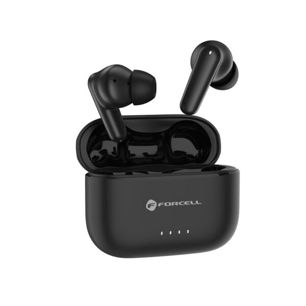 3cdaff517b265208622c88af40dcc4dd FORCELL F-AUDIO Super Clear Calls wireless headphones bluetooth TWS ANC + ENC + DONGLE black