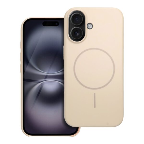 Glossy Mag Cover compatible with MagSafe for IPHONE 16 white