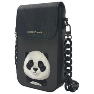 3cfd739a070991b038ed4c9ecc1cb35a NIMMY phone bag BIG EYED PET 2.0 Panda black
