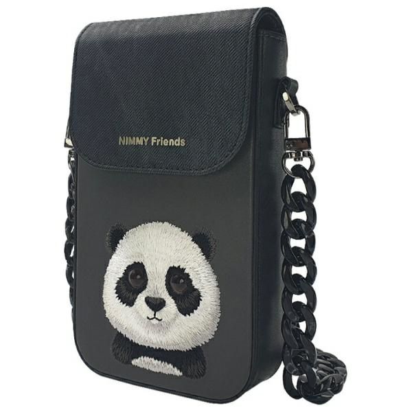 3cfd739a070991b038ed4c9ecc1cb35a NIMMY phone bag BIG EYED PET 2.0 Panda black