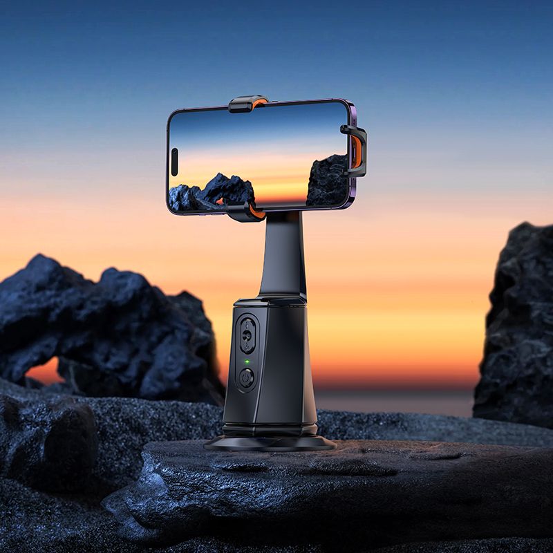 HOCO mobile phone holder 360 degree with auto face tracking K26 black