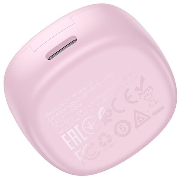 3e4e6f80feb51d398ee91c3f8cbf1b63 HOCO wireless earphones bluetooth TWS for kids EW111 pink