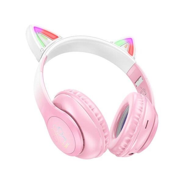 HOCO wireless bluetooth headphones W42 Cat Ear cherry blossom