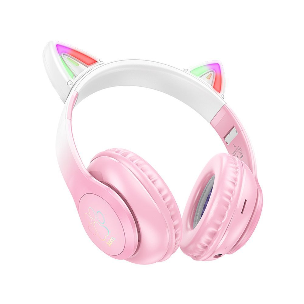 HOCO wireless bluetooth headphones W42 Cat Ear cherry blossom