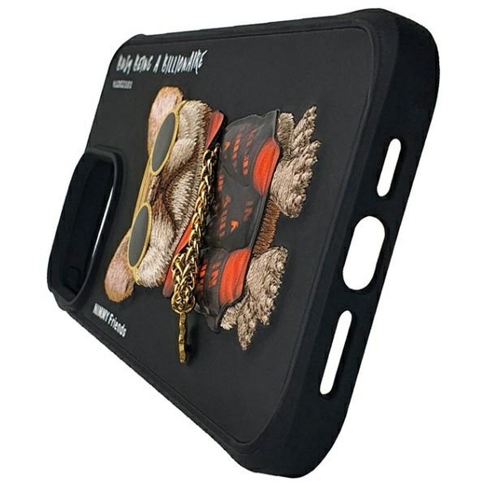 NIMMY case GLASSES COOL DOG for IPHONE 15 Pro black