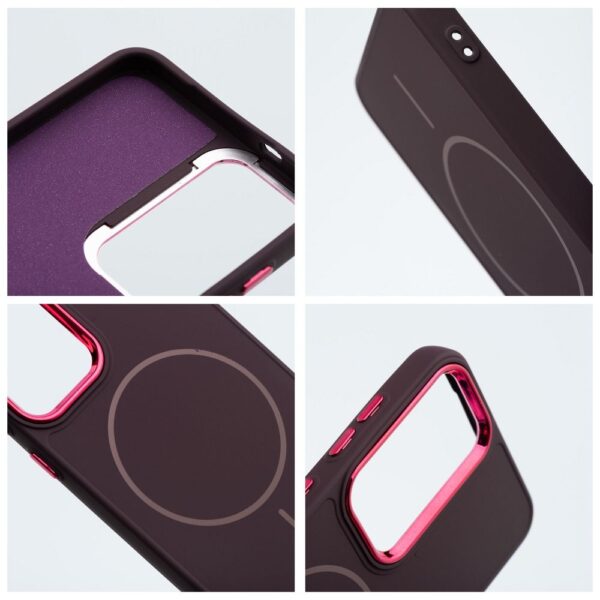 FRAME MAG COVER Case compatible with MagSafe for SAMSUNG S25 FE purple