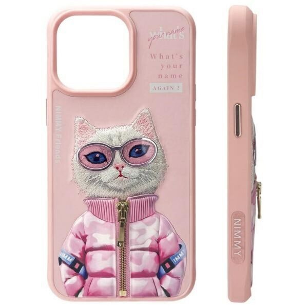 NIMMY case COOL&CUTE 2.0 Cat for IPHONE 15 Pro Max pink