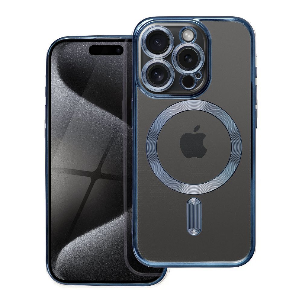 ELECTRO MAG COVER case compatible with MagSafe for SAMSUNG A07 titanium blue