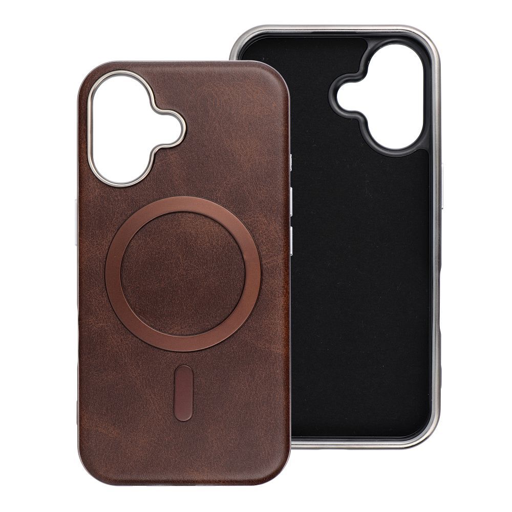 GENTLEMAN MAG COVER Case compatible with MagSafe for IPHONE 17 PRO MAX brown