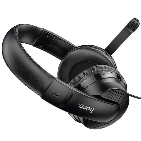 HOCO wire headphones Jack 3,5 mm with microphone W103 black
