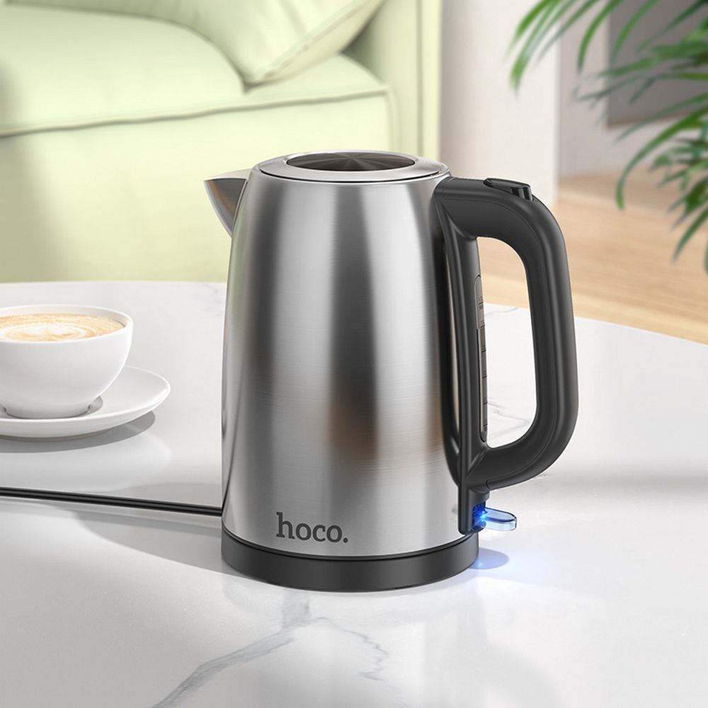450e5c8f03fac9e6c0241620c146b35f Stainless steel electric kettle Hoco 1,7L HE12 stainless steel