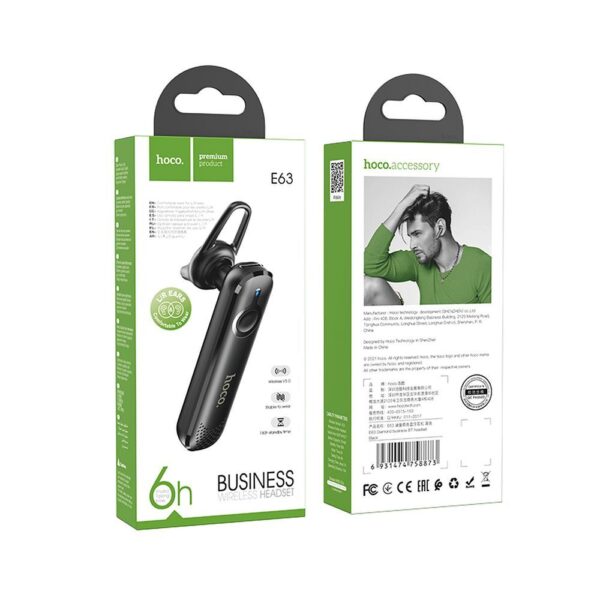 HOCO wireless headset bluetooth E63 black