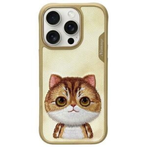 NIMMY case BIG EYED PET 2.0 Cat for IPHONE 16 Pro khaki