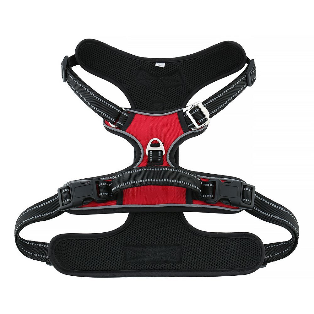 Dog harness OXFORD A size XL red black