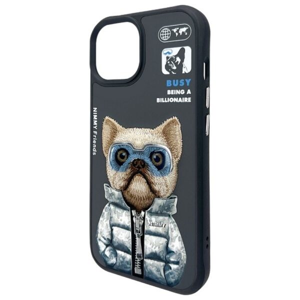 48f04f0e064398159baf8d84971a44cd NIMMY case COOL&CUTE 2.0 Dog for IPHONE 15 black