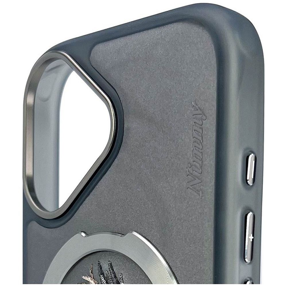 NIMMY case DRAGON compatible with MagSafe for IPHONE 16 gray